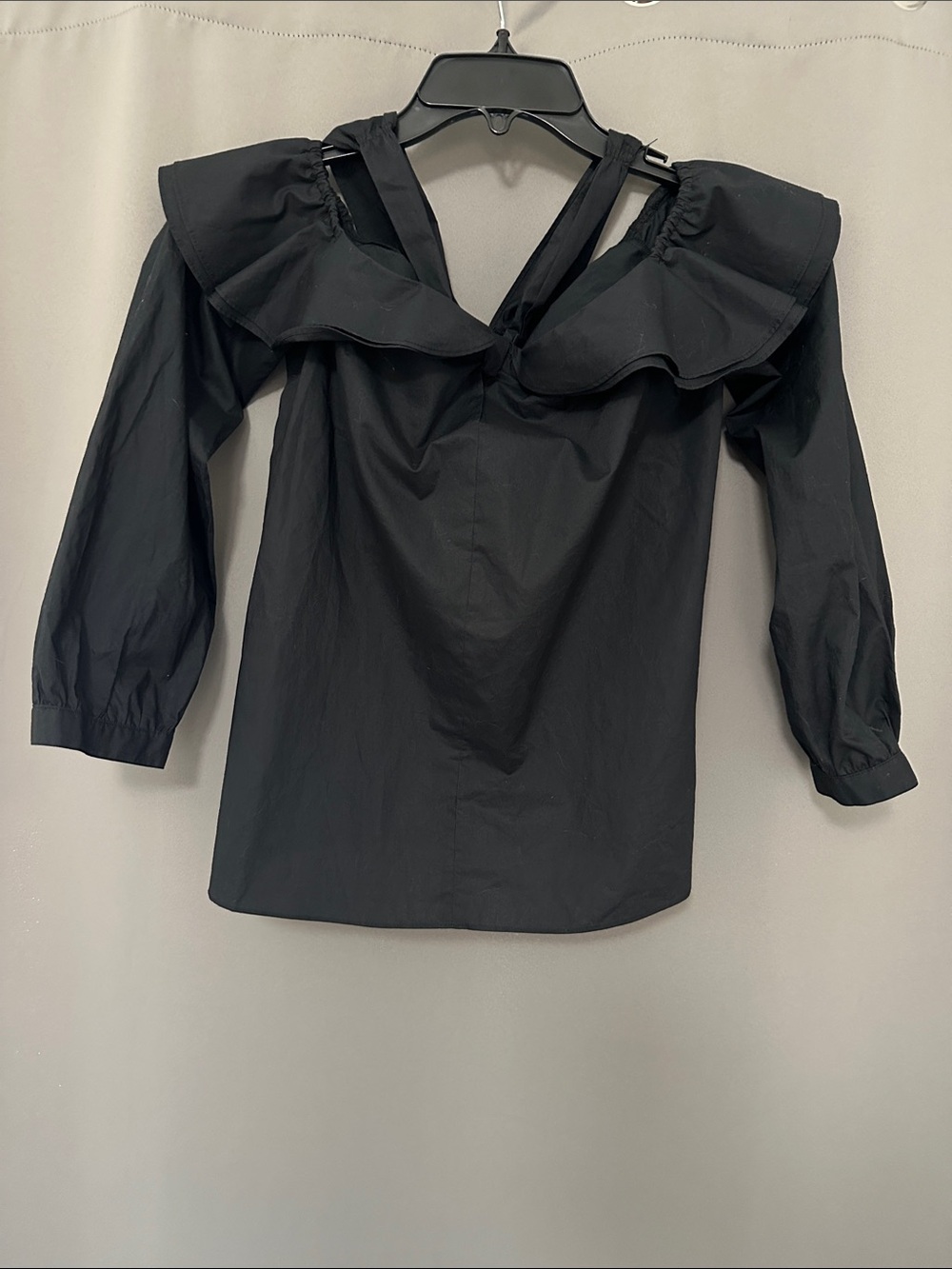 J. Crew | Ruffled Cold-Shoulder Blouse - Picture 3 of 8